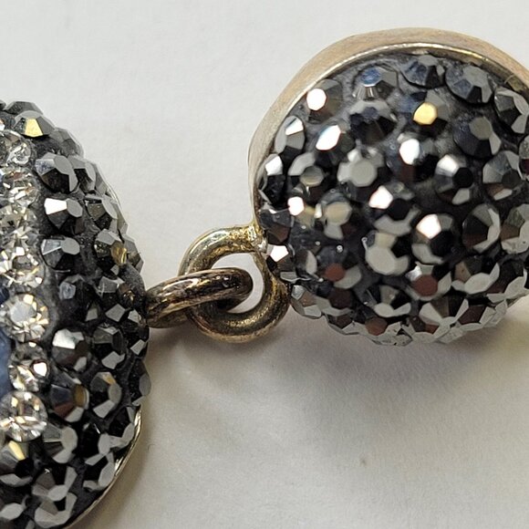 Silver Druzy and Marcasite Pendant - Picture 11 of 14